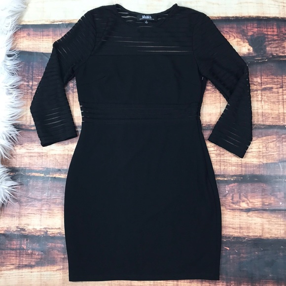 SOLD LuLu*s Perfect Mesh Black Bodycon Dress - Picture 5 of 8